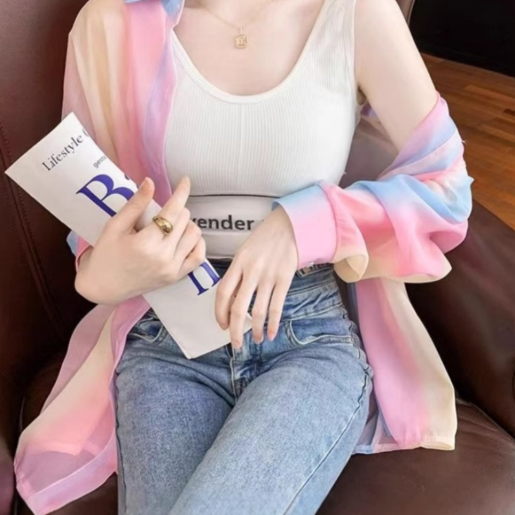 雪紡彩虹防曬衣
