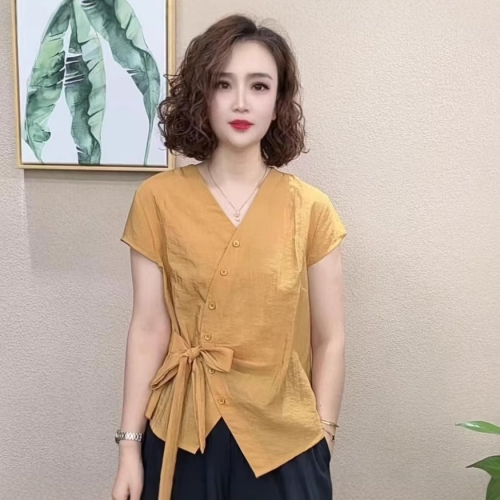 法式V領襯衫