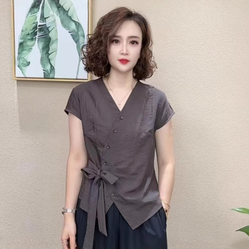 法式V領襯衫