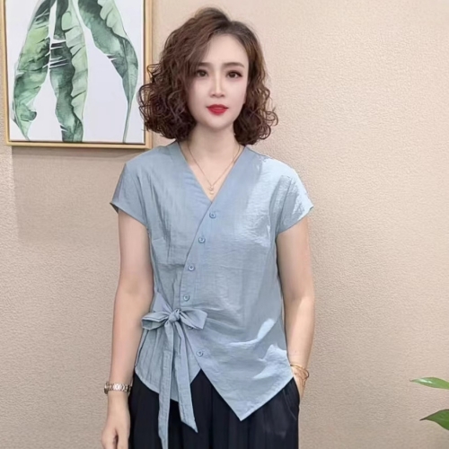 法式V領襯衫